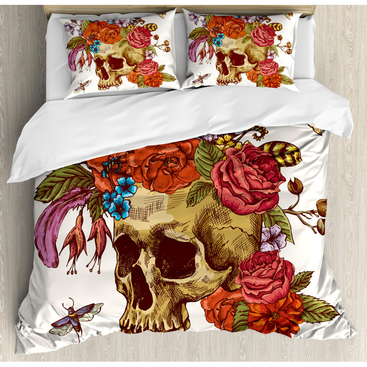 East Urban Home Eclectic Floral Duvet Cover Set Wayfair
